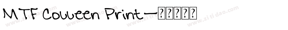 MTF Colleen Print字体转换